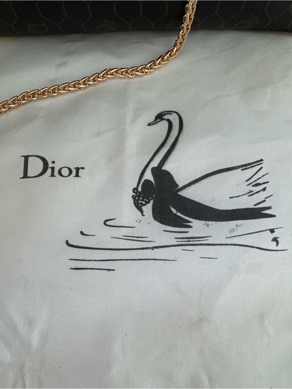 Christian Dior Authentic VTG Honeycomb Clutch Conversion Chain Bag w/Dust Bag - Picture 10 of 14